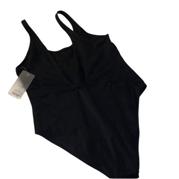 Swimsuits For All Black Sexy High Leg One Piece NWT - Picture 2 of 4
